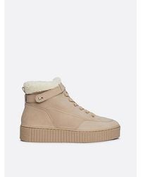 Tommy Hilfiger - Botas De Piel Con Forro Cálido Y Cordones - Lyst