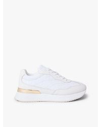 Tommy Hilfiger - Strukturmix-Leder-Sneaker Mit Th-Monogramm - Lyst