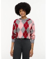 Tommy Hilfiger - Argyle Relaxed Crew Neck Jumper - Lyst