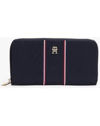 Tommy Hilfiger - Hilfiger Icon Th Monogram Zip-Around Wallet - Lyst