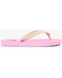 Tommy Hilfiger - Fine Cleat Embossed Logo Flip-Flops - Lyst