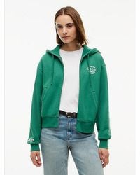 Tommy Hilfiger - Logo Zip Thru Oversized Hoody - Lyst