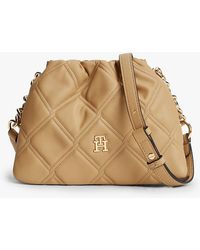 Tommy Hilfiger - Quilted Chain Th Monogram Crossbody Bag - Lyst