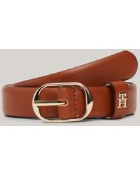 Tommy Hilfiger - Casual Oval Buckle Leather Belt - Lyst