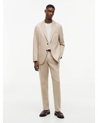 Tommy Hilfiger - Regular Linen Blend Pressed Crease Trousers - Lyst