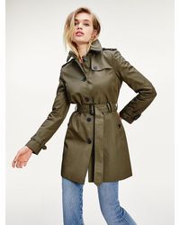 Tommy Hilfiger Single-breasted Trenchcoat - Groen