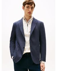 Tommy Hilfiger - Wool Blend Denim Blazer - Lyst