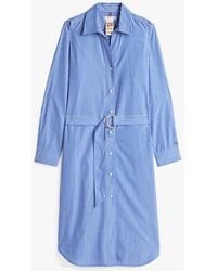 Tommy Hilfiger - Robe Chemise Midi Adaptive En Popeline - Lyst