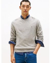 Tommy Hilfiger - Trui Van Zuivere Lamswol Met Ronde Hals - Lyst