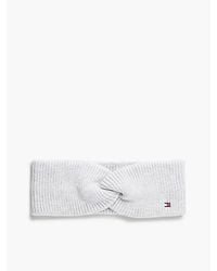 Tommy Hilfiger - Hilfiger Flag Knit Headband With Wool - Lyst