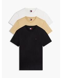 Tommy Hilfiger - 3 Pack Tommy Flag Extra Slim T-Shirts - Lyst