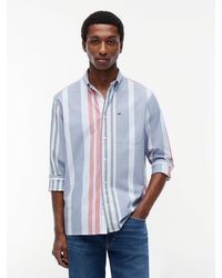 Tommy Hilfiger - Relaxed Fit Stripe Button-Down Oxford Shirt - Lyst