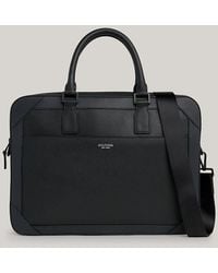 Tommy Hilfiger - Leather Slim Small Laptop Bag - Lyst