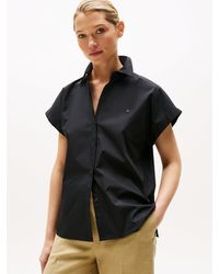 Tommy Hilfiger - Relaxed Fit Short Sleeve Poplin Shirt - Lyst