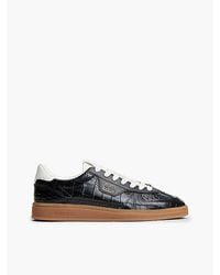 Tommy Hilfiger - The Greenwich Croco Print Leather Trainers - Lyst