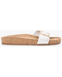 Tommy Hilfiger - Cork Footbed Slip-On Sandals - Lyst