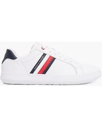Tommy Hilfiger - Essential Leather Cupsole Trainers - Lyst