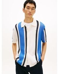 Tommy Hilfiger - Relaxed Fit Open Knit Short Sleeve Shirt - Lyst