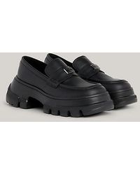 Tommy Hilfiger - Leren Loafer Met Chunky Profielzool - Lyst