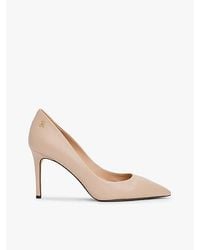 Tommy Hilfiger - Leren Pump Met Spitse Neus En Th-Monogram - Lyst