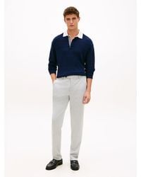 Tommy Hilfiger - New York Label Straight Leg Trousers - Lyst
