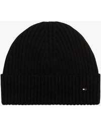 Tommy Hilfiger - Hilfiger Flag Pure Wool Beanie - Lyst