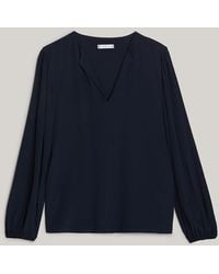 Tommy Hilfiger - Adaptive Crepe V-neck Relaxed Fit Blouse - Lyst