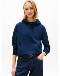 Tommy Hilfiger - Felpa Con Cappuccio E Bandierina Ricamata - Lyst