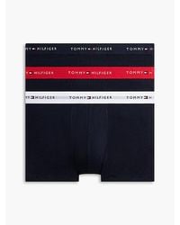 Tommy Hilfiger - 3-Pack Signature Logo Contrast Waistband Trunks - Lyst
