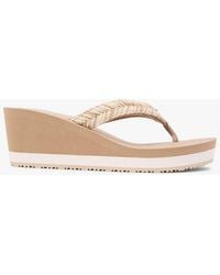 Tommy Hilfiger - Rope Strap Wedge Flip-Flops - Lyst