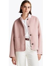 Tommy Hilfiger - Wool Blend Baseball Collar Jacket - Lyst