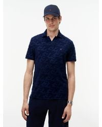 Tommy Hilfiger - Regular Fit Jacquard Towelling Polo Shirt - Lyst