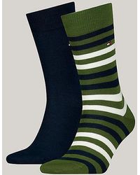 Tommy Hilfiger - Pack de 2 pares de calcetines con rayas dúo - Lyst