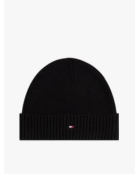 Tommy Hilfiger - Hilfiger Flag Beanie Mit Kaschmir - Lyst