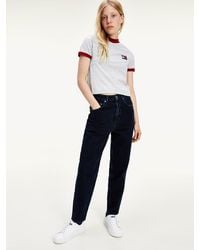 Tommy Hilfiger Mom Tapered Jeans - Blauw