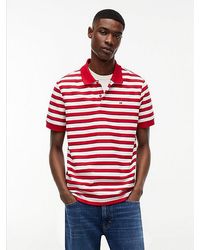 Tommy Hilfiger - Regular Fit Stripe Jersey Polo Shirt - Lyst
