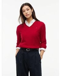 Tommy Hilfiger - Fine Cable Knit Slim Jumper - Lyst