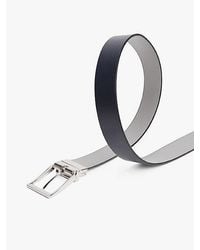 Tommy Hilfiger - Reversible Leren Riem Met Geëmailleerde Vlag - Lyst