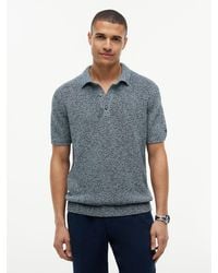Tommy Hilfiger - New York Label Relaxed Fit Mouliné Polo Shirt - Lyst