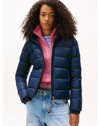 Tommy Hilfiger - Shiny Water Repellent Down Puffer Jacket - Lyst