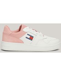 Tommy Hilfiger - Retro Fine Cleat Leather Basketball Trainers - Lyst