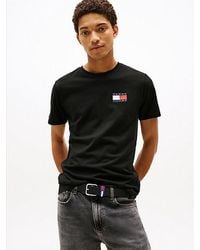 Tommy Hilfiger - Slim Fit T-Shirt Met Tommy-Badge - Lyst
