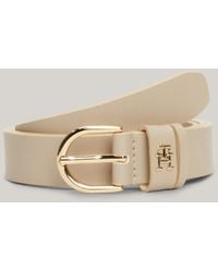 Tommy Hilfiger - Essential Th Monogram Leather Belt - Lyst