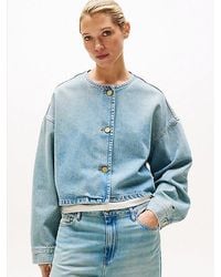 Tommy Hilfiger - Chaqueta Vaquera Corta Oversize - Lyst