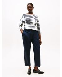 Tommy Hilfiger - Curve Slim Straight Leg Ankle Chinos - Lyst