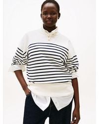 Tommy Hilfiger - Jersey De Rayas Con Botones Dorados - Lyst