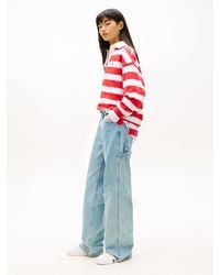 Tommy Hilfiger - Mia Mid Rise Relaxed Straight Leg Carpenter Jeans - Lyst