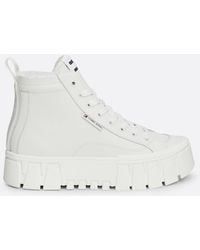 Tommy Hilfiger - Warm Lined Leather High-top Trainers - Lyst