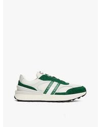 Tommy Hilfiger - Getextureerde Suède Sneaker Met Profielzool - Lyst