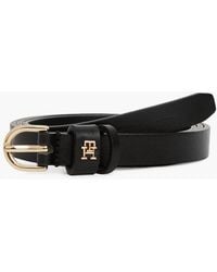 Tommy Hilfiger - Essential Th Monogram Leather Belt - Lyst